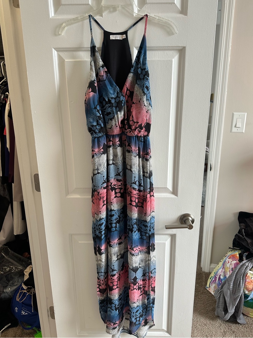 Lush Floral Print Maxi Dress